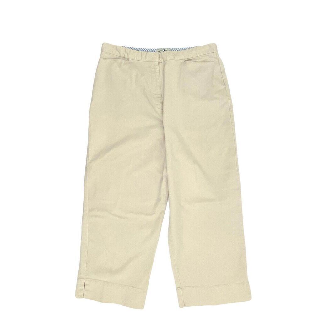 Duck Head Capri Women's size 10‎ Light Wash Beige Chino Pants